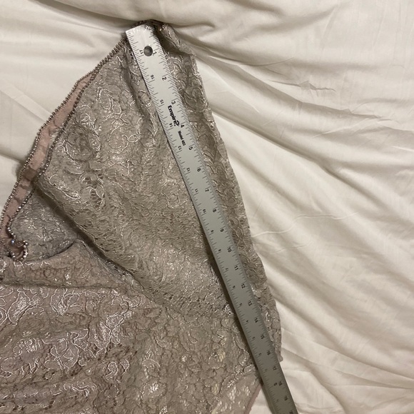 Adrienna Pappell Lace Dress Sz 18W NWT Color Icy Lilac gray very pretty holiday - Picture 16 of 17